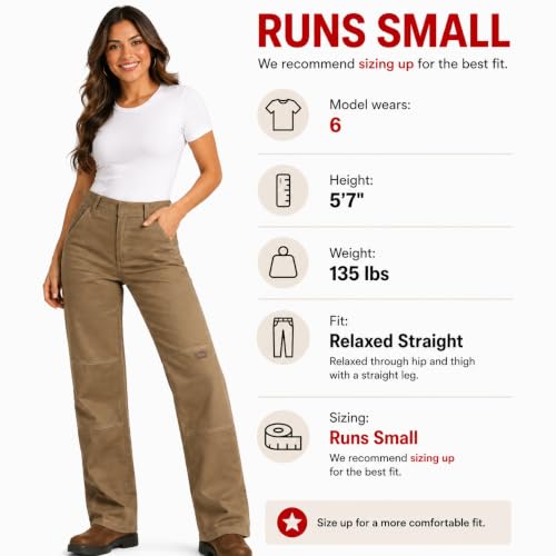 Dickies Womens High Waisted Double Knee Work Pants , Runs Small - image 3