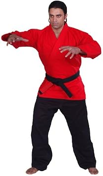 BJJ Kimono Jiu Jitsu Judo Gi Student Red Color 6 A4 No Logo