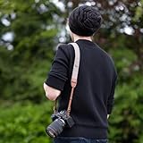 Rollei Kameragurt Braun, 84cm-135cm Verstellbare Kamera Schultergurt mit 3,9 cm Breite Nackengurt Ca.10 kg Traglast für Alle DSLR-Kameras Nikon Canon Sony Lumix Fujifilm Olympus Kamera