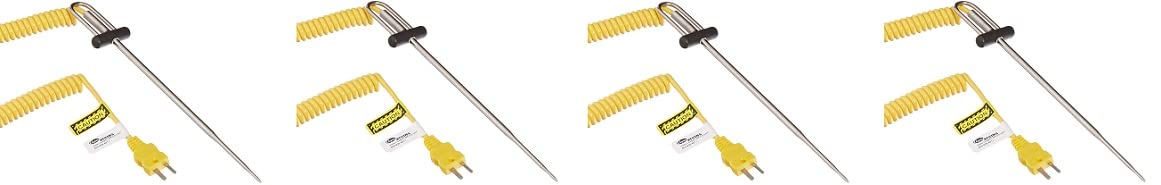 Cooper-Atkins 50336-K Type K DuraNeedle Thermocouple Probe with Polyurethane Jacket Cable, -40 to +500 Degrees F Temperature Range (4)