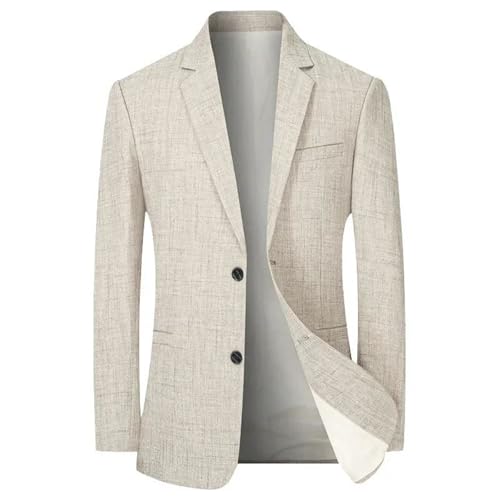 Men's Thin Slim Fit Blazer - Spring/Summer Lightweight Business Casual Suit Jacket2
