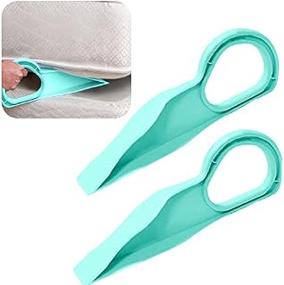 Bed Making and Mattress Lifting Tool Alleviate Back Pain, Wedge Lifter, Elevator, Lifters, Wedges, Save Time Energy, (25×6×8.2cm, mint Green 2pcs), Q355, one size