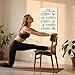 kkmilamila Chair Yoga Cards for Seniors - Set of 6 Large Print Cards with 30-Day Plan, Safe Seated Chair Yoga for Balance, Strength, Flexibility | Home Workout for Women, Adults, Elderly