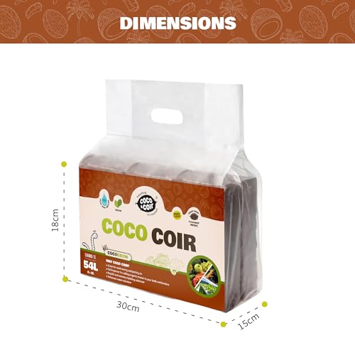 Natural, unfertilised coir compost