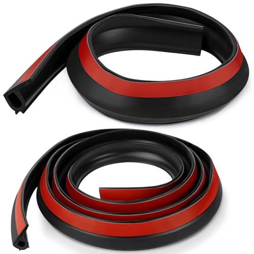 Tailgate Seal with Taper Seal Adhesive Truck Bed Seal Kit Compatible with Ford Model Years F150 F250 F350 F450 Raptor and Lightning Waterproof Dustproof Black