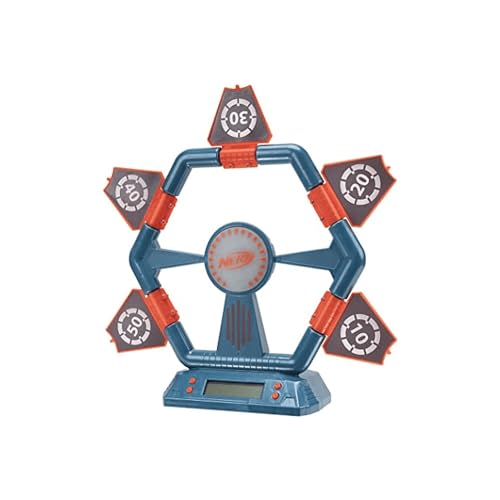 NERF NER0288 - Digitale Klapp-Zielscheibe mit Lichtfunktion und Display, Spielzeug ab 8 Jahren