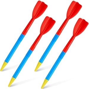 4 Pcs 300 Gram Training Javelin Track and Field Javelins Soft Plastic Javelin for Kids Adults School Competition Throwing Practice Indoors or Outdoors Equipment