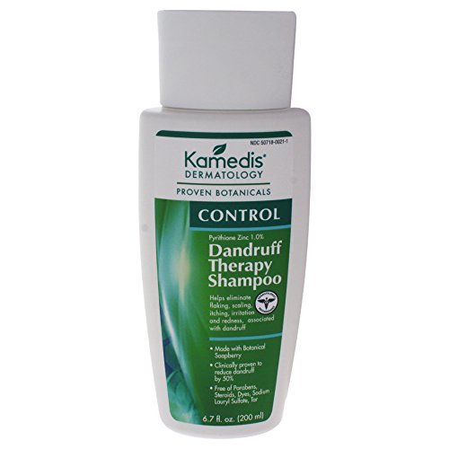 Kamedis Anti-Dandruff Therapy Shampoo to Soothe and Purify Dry, Itchy, Scaly, Flaky, Irritated and Sensitive Scalp. Paraben-Free, TAR-Free, Steroid-Free, SLS-Free, Made in USA, 6.7 oz