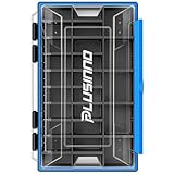 PLUSINNO Tackle Box Organizer, 1/2 Packs Waterproof Tackle Trays, Fishing Tackle Box with Removable Dividers, Fishing Box Tackle Trays and Terminal Tackle Storage