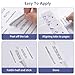 Bible Tabs, 72 Laminated Bible Tabs for Women and Men Study Bible, Easy to Read and Apply, Bible Index Tabs, Large Print Bible Book Tabs, Bible Study Supplies (White)