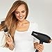 Professional Hair Dryer Salon Performance AC Motor Ions Hair Blow Dryer/Styling Tool with 3 Heating and 2 Speed Cool Shot Button, Concentrator and Diffuser, Black and Gold…