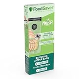 FoodSaver Reusable Vacuum Zipper Bags, Gallon-Size (3.78 L), 8 Pack