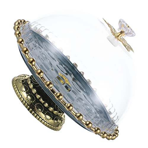 jojofuny Plateau à Gâteaux Haut Avec Couvercle Céramique Présentoir à Desserts Et Fruits