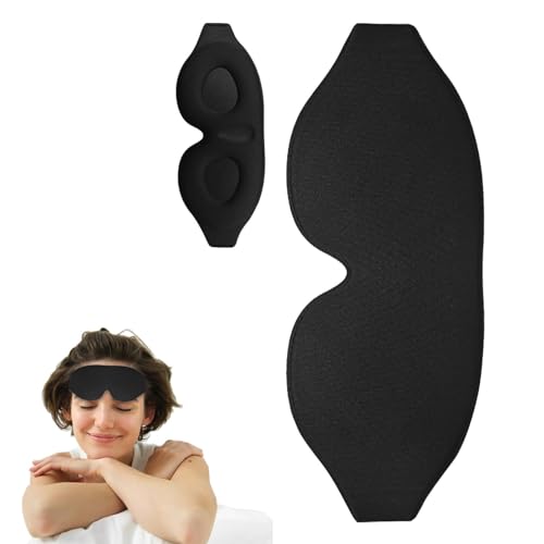Antifaz Para Dormir Para Personas Que Duermen De Lado - Antifaz Para Dormir Contorneado | Máscara Para Dormir Con Los Ojos Vendados Y Correa Ajustable | Sombra De Ojos Para Dormir Con Bloqueo De Lu