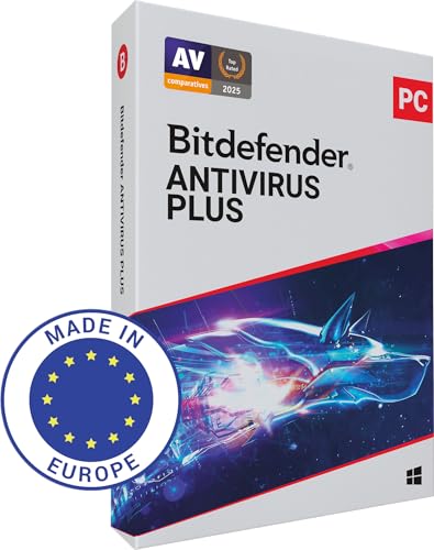 Bitdefender Antivirus Plus 2026 | 1 appareil | 1 An | PC | Code d'activation envoyé par courrier postal