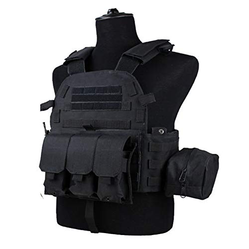 OAREA Black Color 600D Nylon Molle Tactical Vest Hunting Airsoft 094K M4 Pouch Gear