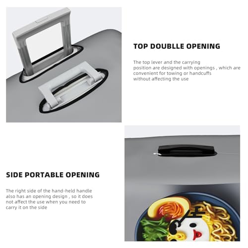 Housse de valise élastique Ramen protection blanche lavable L