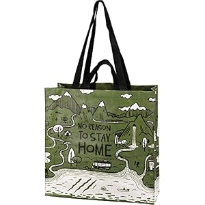 Primitives by Kathy 112635 No Reason To Stay Home Market Tote Multicolor