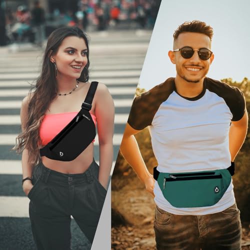 Image of Fanny Pack for Women Men,Crossbody Fanny Pack Water Resistant Sports Waist Bag Pack, Belt Bag for Travel Hiking Running