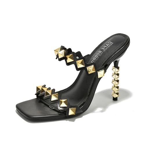 Cape Robbin Zinc Sexy High Heels for Women, Open Toe Shoes Heels