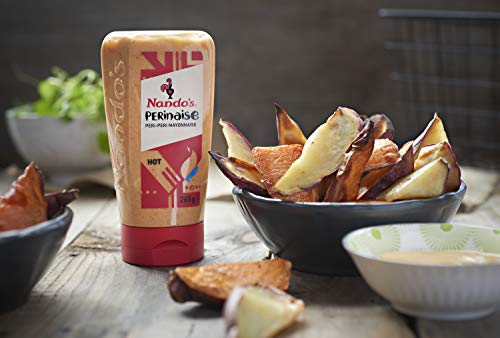 Nando's Hot Spicy Mayo Perinaise - Flavored Mayonnaise Spread & Dressing - Gluten Free - 8.6 Fl Oz (3 Pack) #TOP5