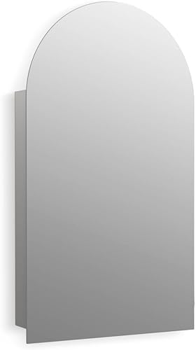 Miniatura 9 de KOHLER Verdera - Botiquín con marco ovalado de 22 pulgadas x 34 pulgadas, oro cepillado moderno