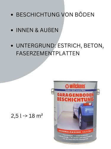 Wilckens Garagenboden-Beschichtung, 2,5 l, RAL 7001 Silbergrau