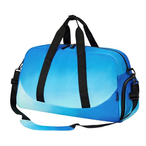 Sac de sport pour enfants garçons Choco Mocha bleu délavé grand format avec bandoulière