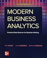 Modern Business Analytics 1264071671 Book Cover