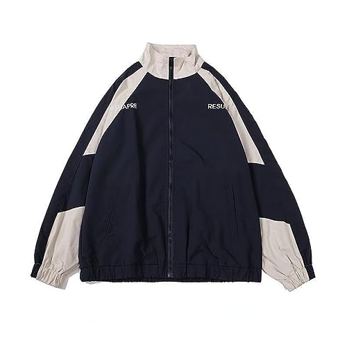 Women Vintage Varsity Jacket Y2K Preppy Racer Bomber Jacket Japanese Korean Zip Up Sweatshirt Streetwear Outerwear