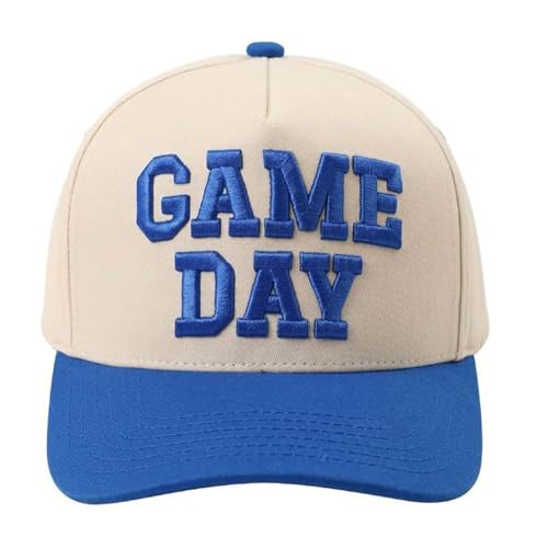 Game Day Hat for Women Men Retro Funny Trucker Baseball Cap Adjustable Hats - image 4