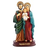 Taille compacte et de collection : Mesurant 5,4 pouces, cette statue de la Sainte Famille est idéale pour les présentoirs sur table, étagère ou cheminée..Sa taille compacte le rend facile à disposer dans des crèches ou des collections de fêtes.