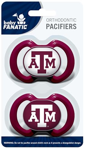 Image of BabyFanatic Pacifier 2-Pack - NCAA Texas A&M Aggies - Officially Licensed League Gear