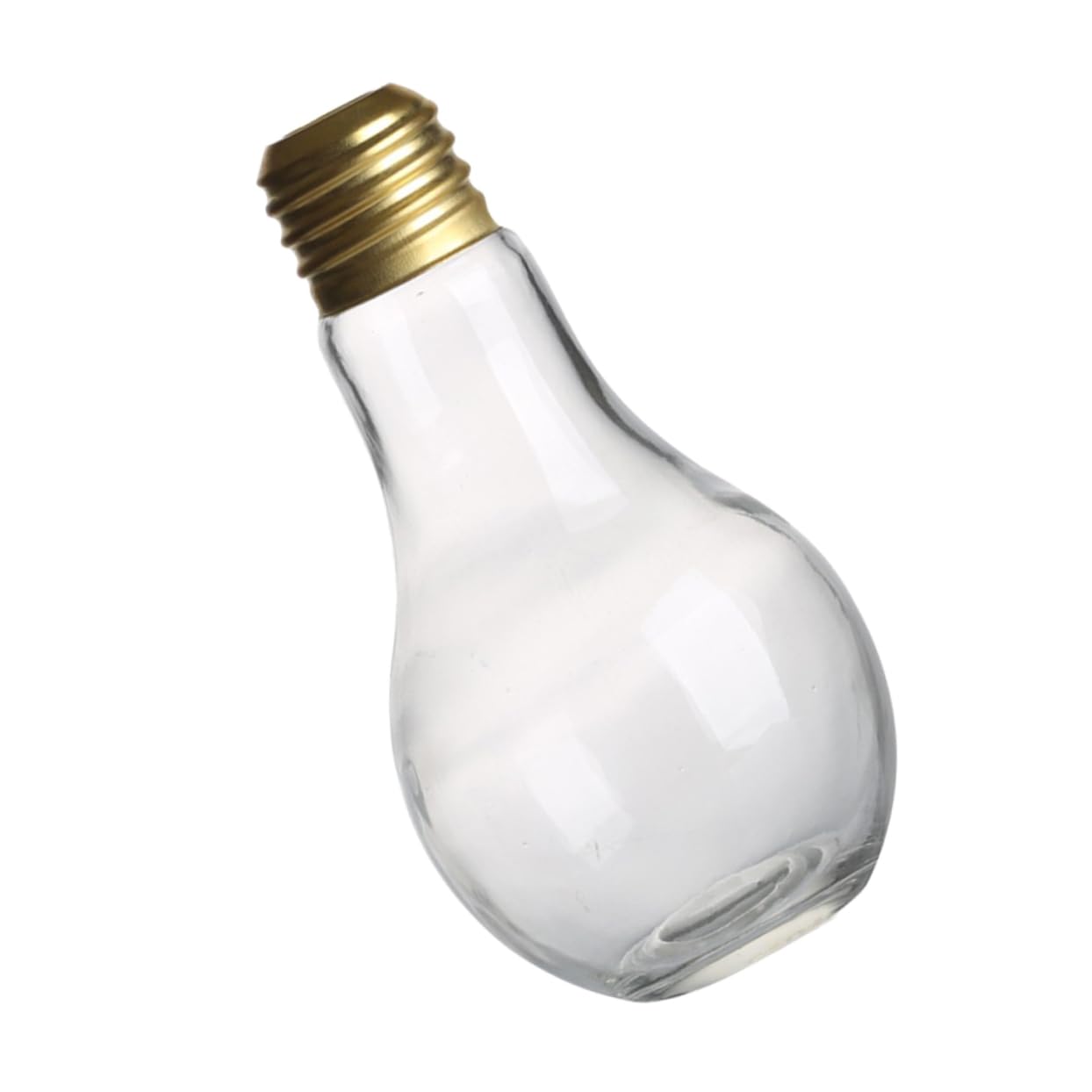 Bouteille en verre forme ampoule anti-fuite pour conserver vos boissons frais sans odeur