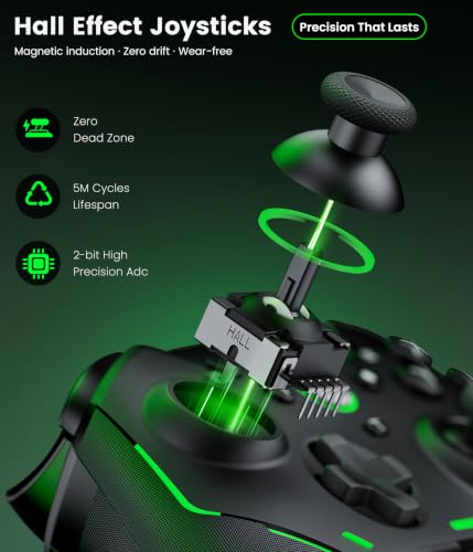 Image of Svetaecho Switch 2 Controller with Charging Dock, Hall Effect Joystick & Trigger, Wireless Pro Controller for Nintendo Switch /Switch 2 /OLED /Lite, 7 Color RGB, Programmable Macros & Turbo-NC800