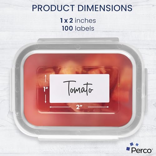 image for Perco Dissolvable Canning Labels for Mason Jars, Food Containers, Beve