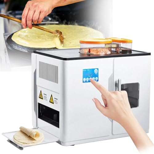 Automatische Roti-Herstellung, 1800 W Kommerzieller Brotbackautomat, Eine Taste FüR Die Herstellung Von 20 StüCk/Einmal FüR Chapati, Mehl-Tortilla, Dosa, Tawa