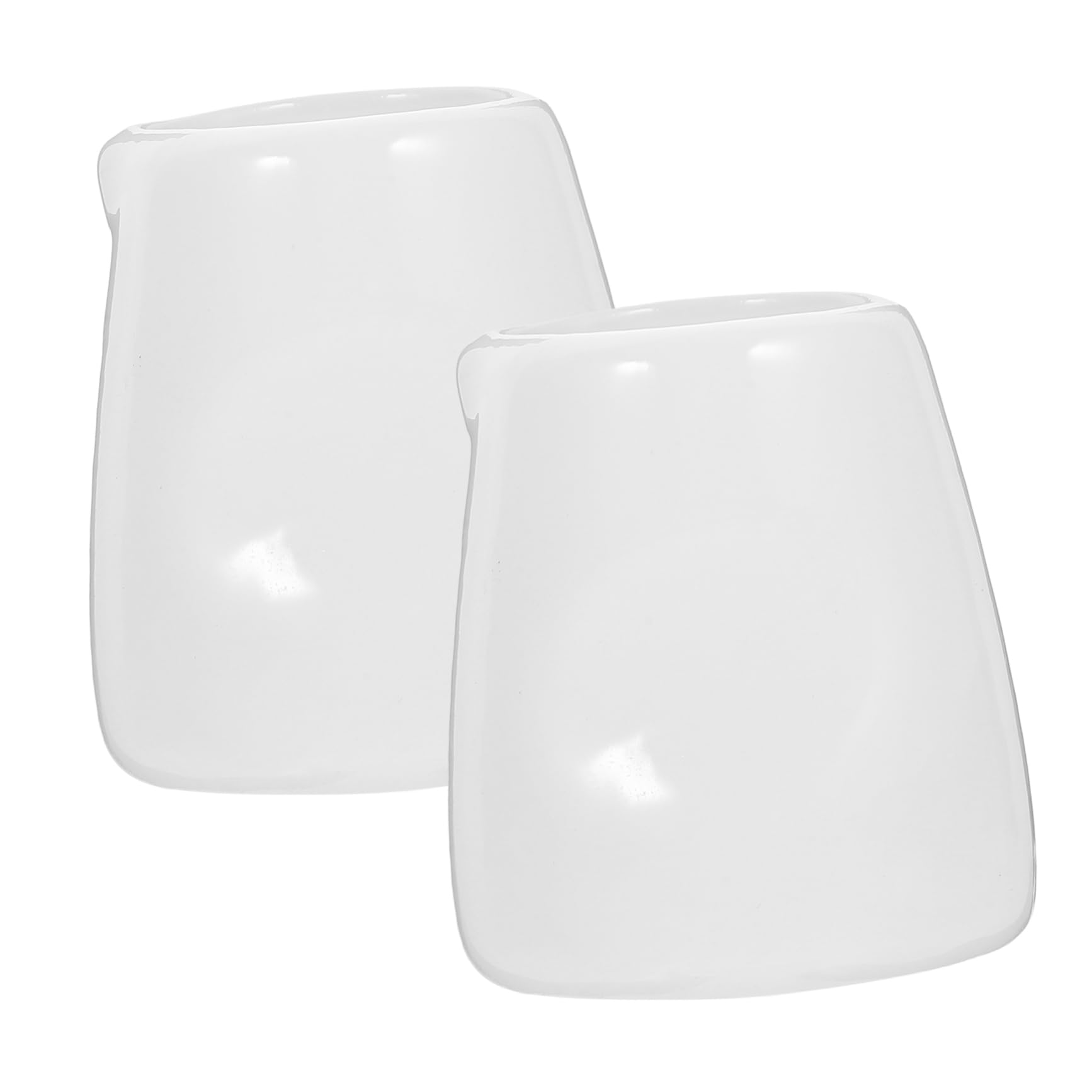 Alipis 4 Sätze Mini Keramik Sauciere Weißes Saucenkännchen Für Milch Soßen Und Dips Für Restaurant Bar Und Zuhause Langlebig Und Leicht Zu Reinigen 2 Stück * 4