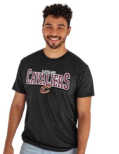 Cleveland Cavaliers NBA Officially Licensed Bi-Blend T-Shirt Heathered Classic, XX-Large