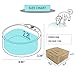 PETLESO Heated Water Bowl for Dog, Heated Dog Bowl for Cats Birds Chicken Water Heater, Outdoor Dog Bowl Provides Drinkable Water in Frozon Winter, 0.58 Gallon