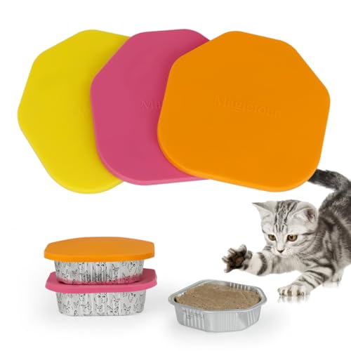 Magicfour Cat Food Can Cover Lid for Kirkland, 3 Pcs