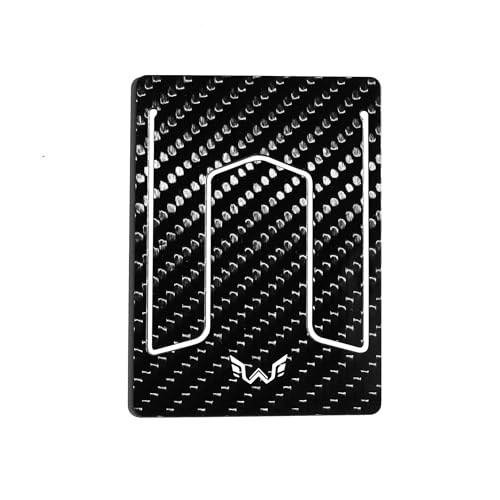 WYN Carbon Fiber Wallet | World's Slimmest Wallet at 1.3mm | Luxury Minimalist Card Holder | Holds Up to 12 Cards & 8 Bills | Quick Card Access & Water-Resistant Design (Black Carbon Fiber)