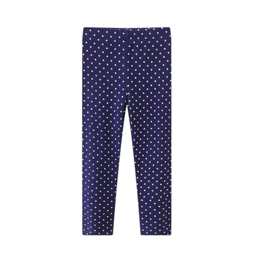 WISREMT 3 Pack Girls Leggings Kids Cotton Full Length Leggings Polka Dots Tights Stretchy Active Dance Yoga Footless Bottoms2