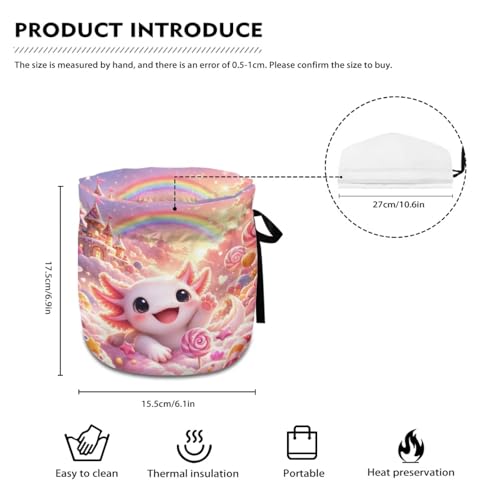 Image of Cute Axolotl Print Tea Cozy for Teapots Portable Insulated Tea Kettle Dust Cover Heat Resistant Breakfast Warmer Keep Warm Teapot Insulation Cover for Kitchen Home Decor