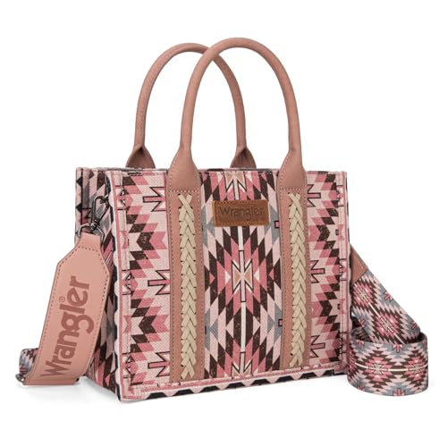 Image of Montana West X Wrangler Tote Bag for Women Boho Aztec Shoulder Purse Top Handle Satchel Handbag