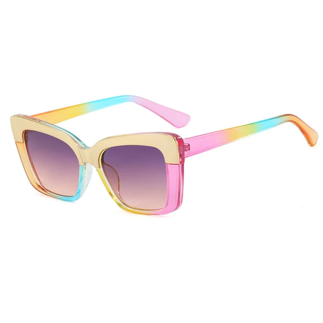 Lunettes de soleil œil de chat tendance vintage mixte - 7