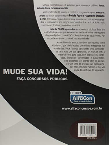Polícia Federal - 2 em 1 - Agente de polícia e escrivão