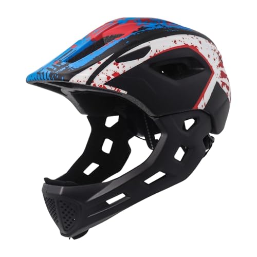 Kids Bike Helmet, Accessories,Comfortable,with Detachable Pad,Supplies,Full Face Helmet for Road Bike,Children,Girls,Scooter, Black and White