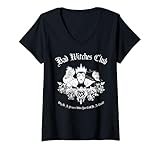 Womens Disney Villains The Bad Witches Club V-Neck T-Shirt Small