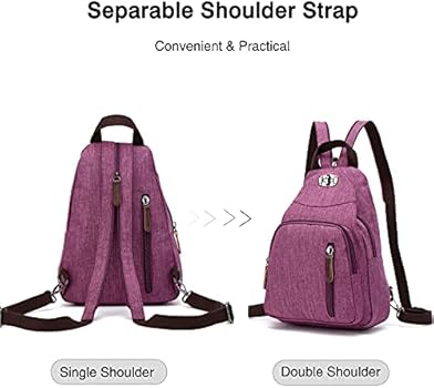 FANDARE Retro Sling Bag - Kleine Rugzak En Schoudertas Voor Dagelijks Gebruik